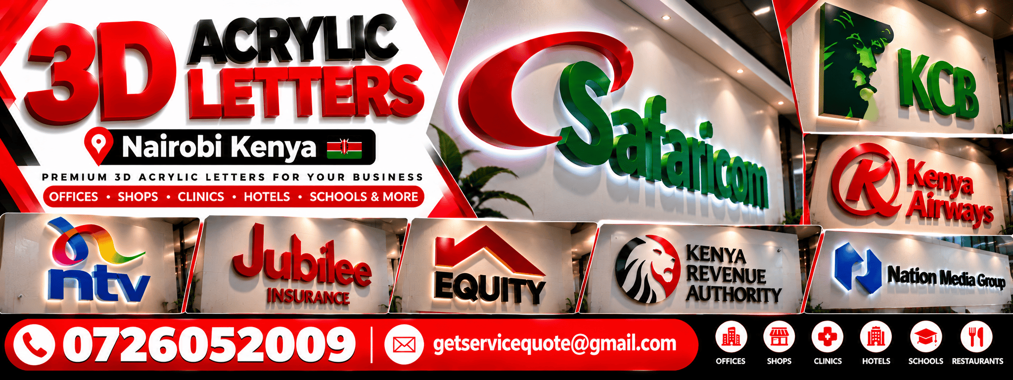 3D Acrylic Letters 3D Acrylic Letters