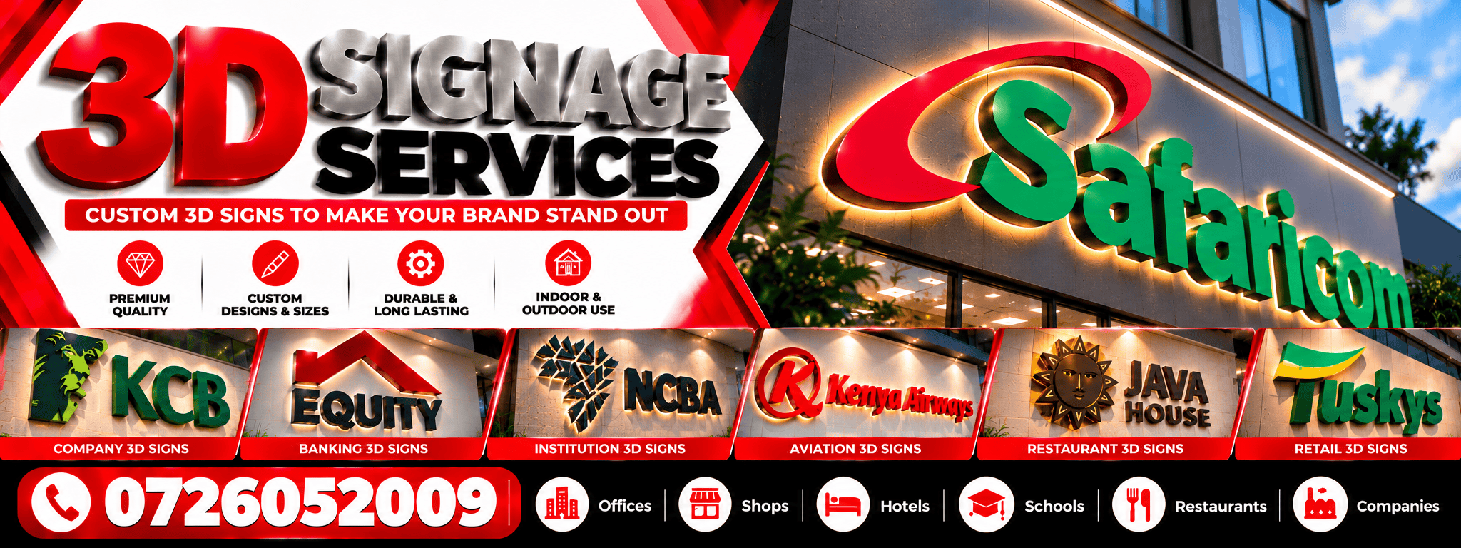 3D Signage Services