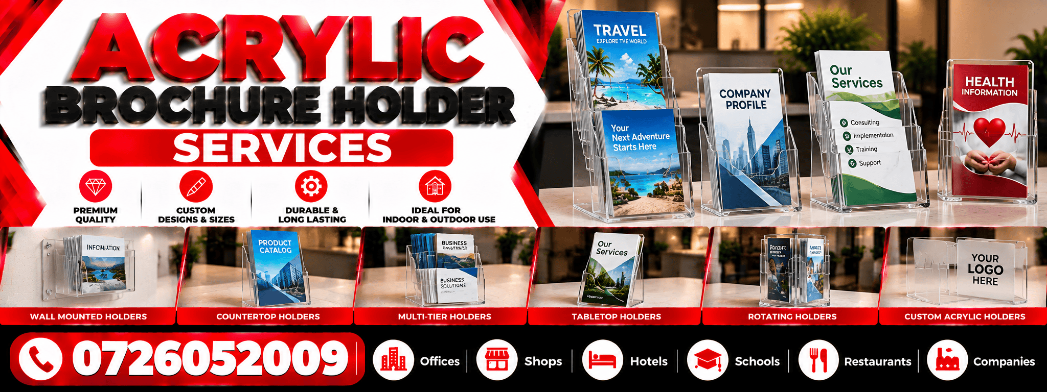 Acrylic Brochure Holder Acrylic Brochure Holder