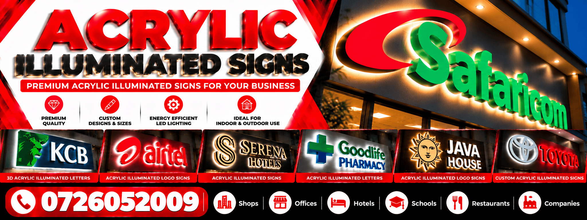 Acrylic Illuminated Signs Acrylic Illuminated Signs