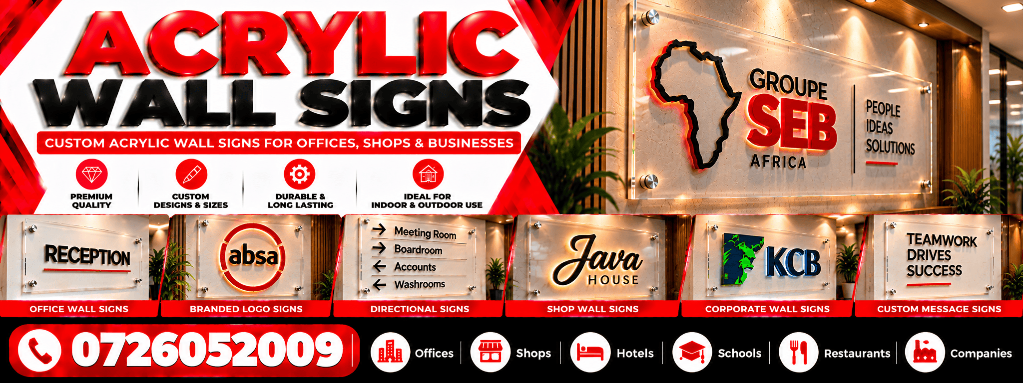 Acrylic Wall Signs Acrylic Wall Signs