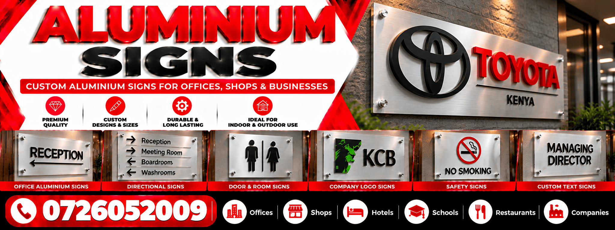 Aluminium Signs Aluminium Signs