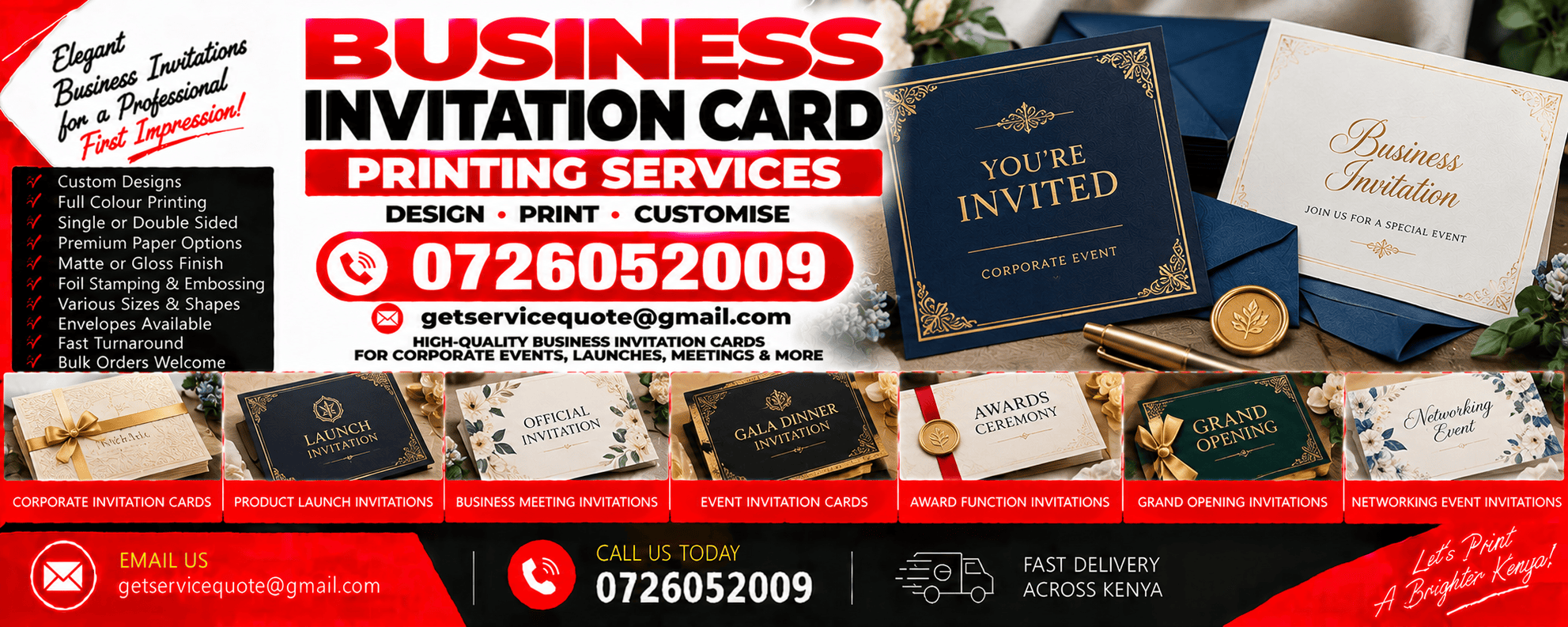Business Invitation Card Printing Business Invitation Card Printing