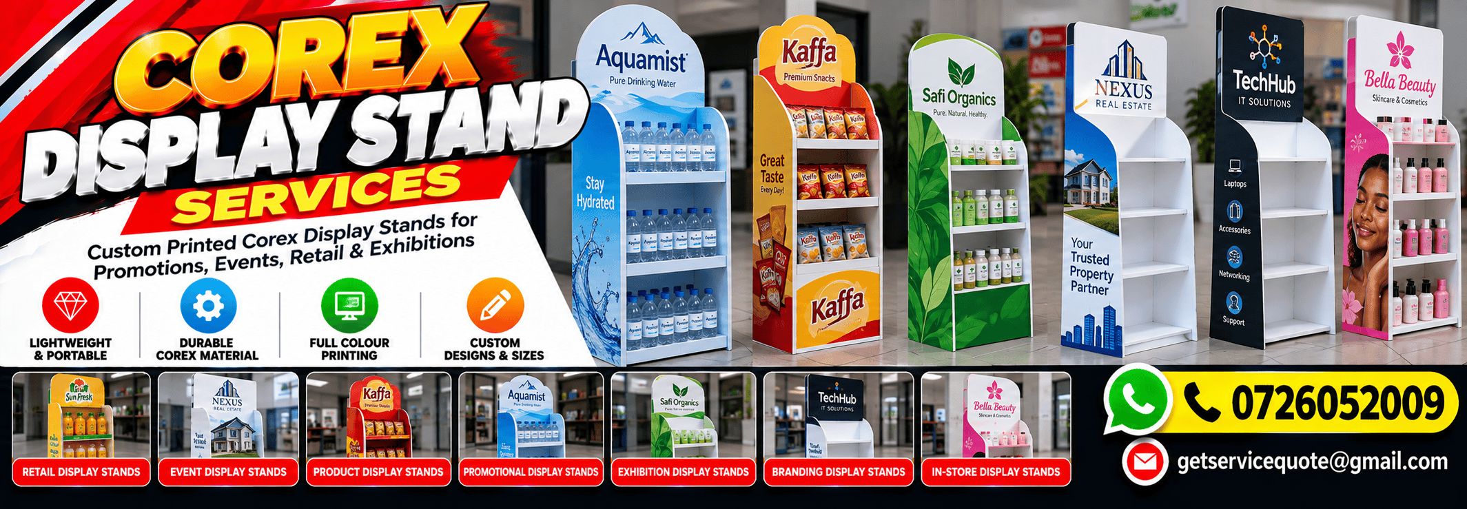 Corex Display Stand Services